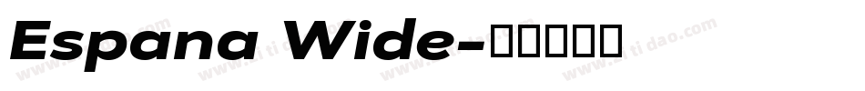 Espana Wide字体转换